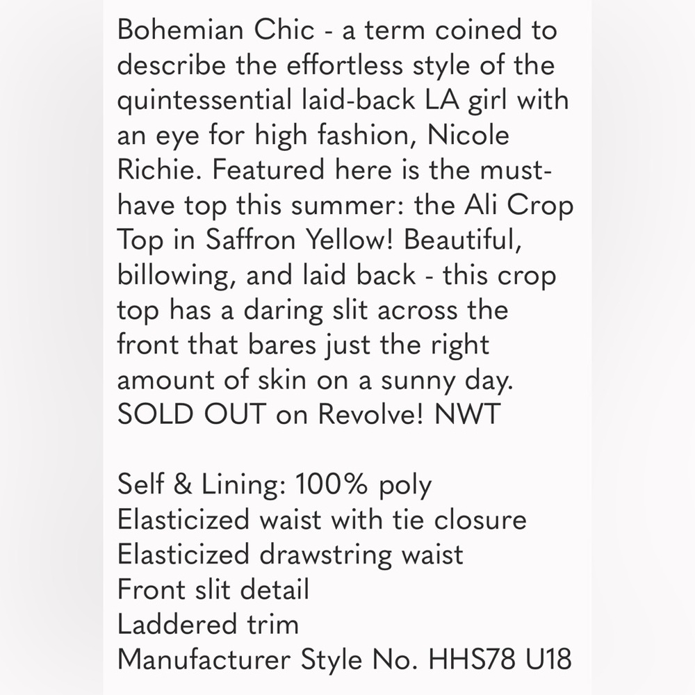 HOUSE OF HARLOW x REVOLVE ALI TOP NEW - Picture 11 of 15